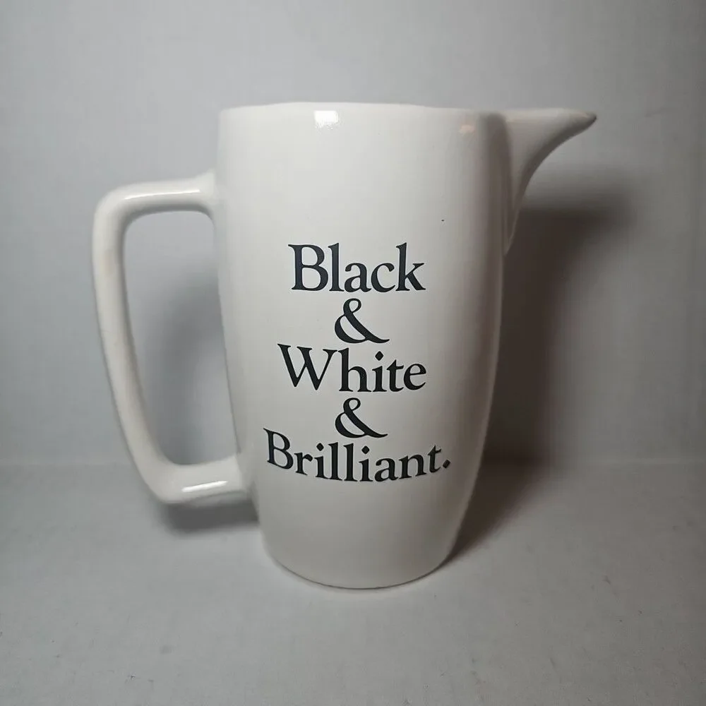 Black & White Brilliant Blended Scotch Whisky Pitcher